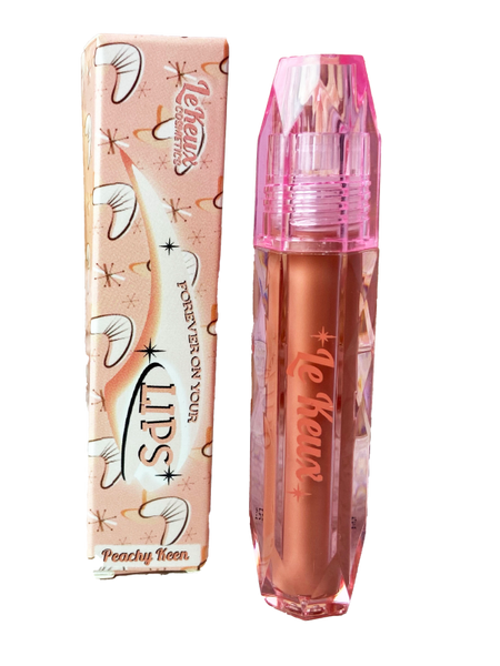 FOREVER ON YOUR LIPS – LIQUID LIPSTICK IN PEACHY KEEN by Le Keux Cosmetics - CC41, Goodwood Revival, Twinwood Festival, Viva Las Vegas Rockabilly Weekend Rock n Romance Le Keux Cosmetics