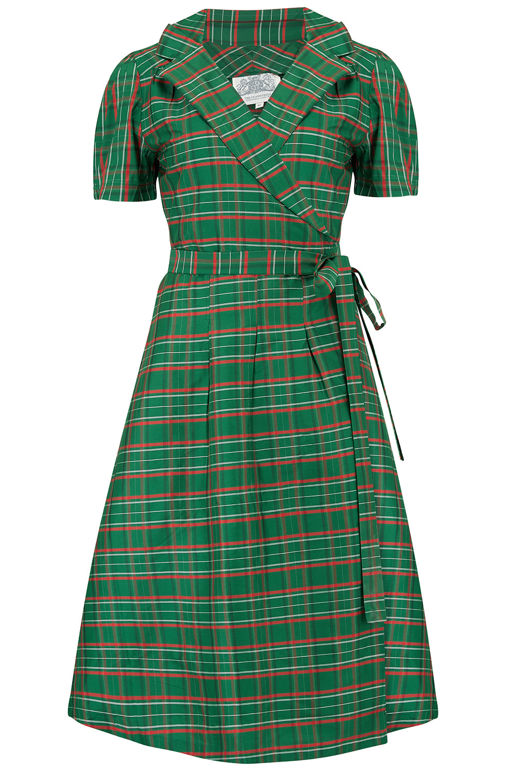 peggy green dress Peggy Wrap Dress in Hampton Green | Vintage 1940s Style Wrap Dress