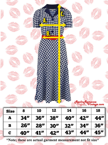 The "Kitty" Shirtwaister Dress in Lightweight Denim Cotton Chambray with Contrast Ric-Rac, True Late 40s Early 1950s Vintage Style - CC41, Goodwood Revival, Twinwood Festival, Viva Las Vegas Rockabilly Weekend Rock n Romance Rock n Romance